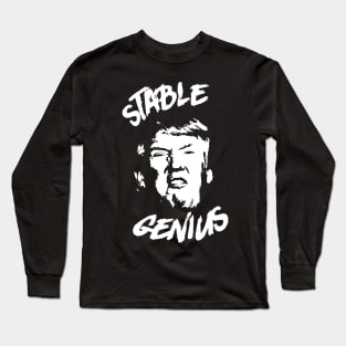 Stable Genius Trump Punk Rock Long Sleeve T-Shirt